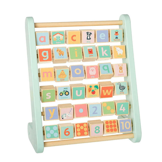 Farm Animal Wooden Alphabet Abacus