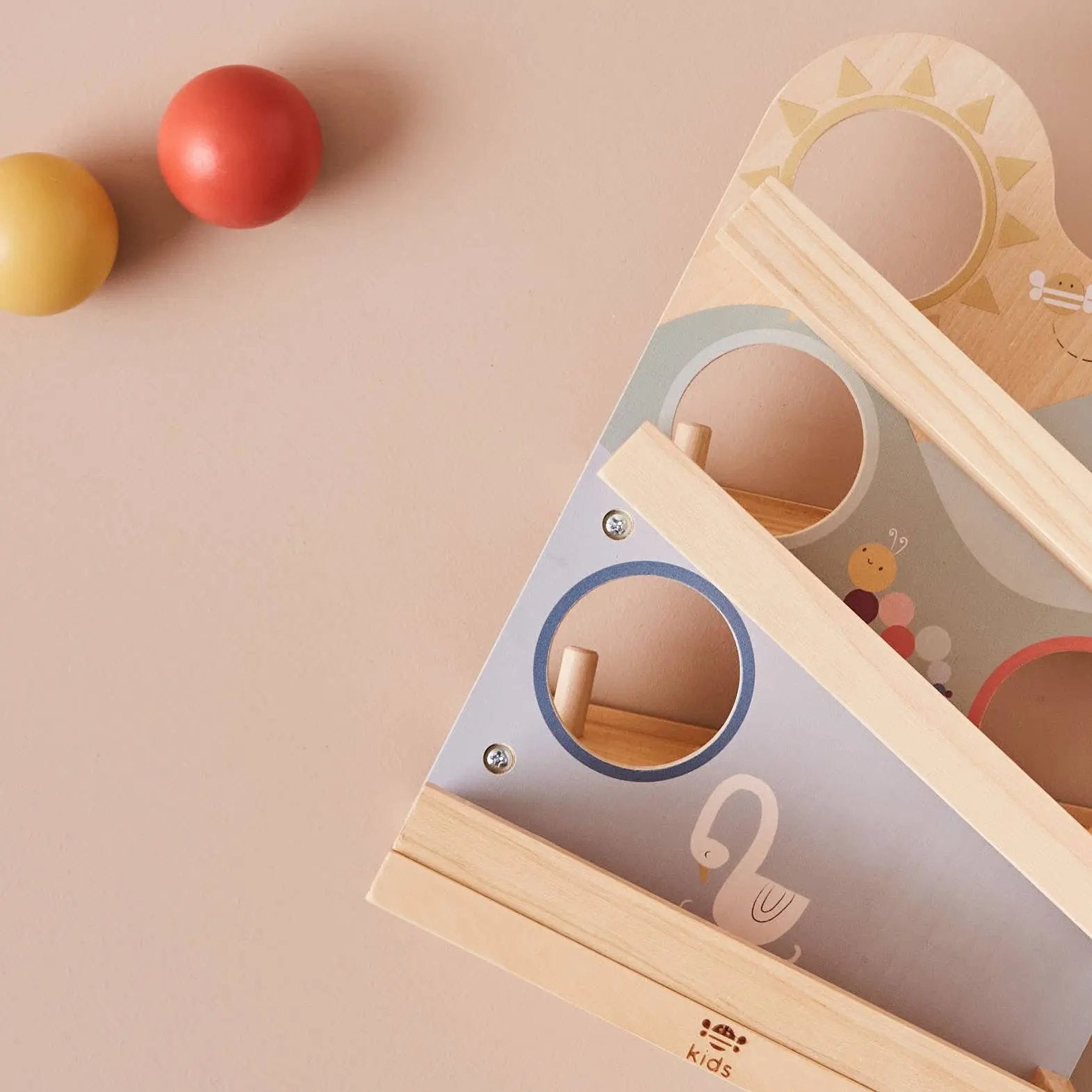 A stylish, scandi-inspired wooden toy that blends seamlessly into any play space.