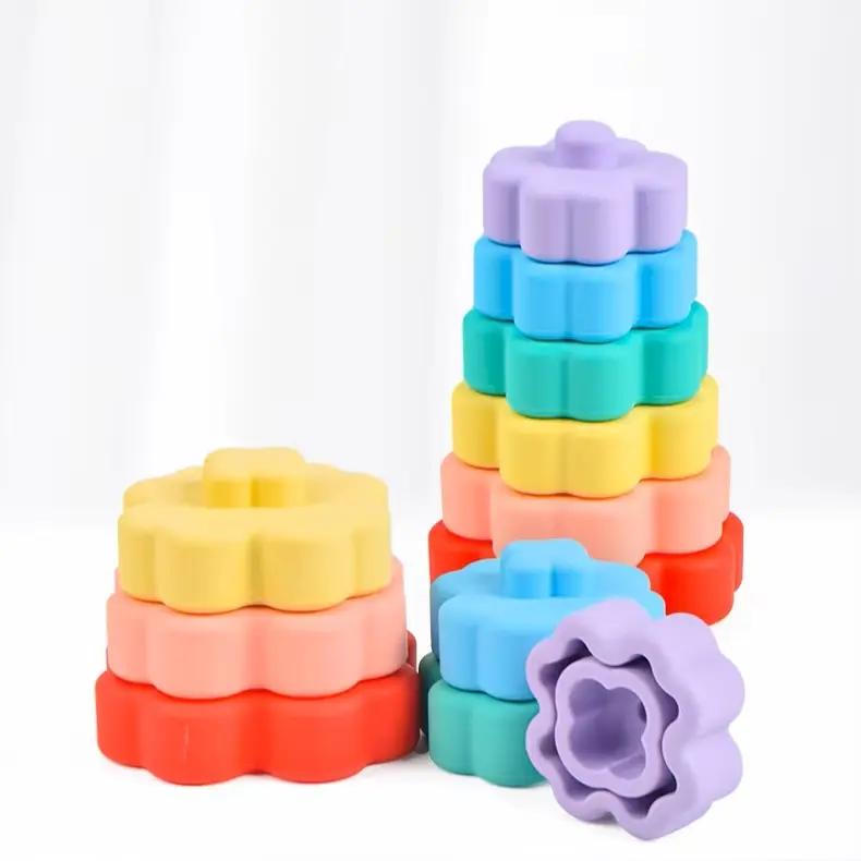 flower stacking toy deconstructed