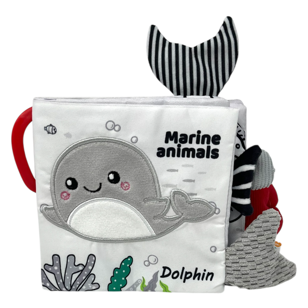 marine animals baby fabric book