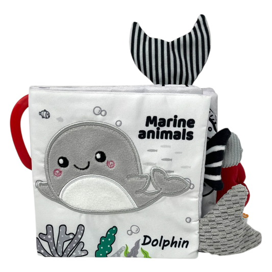 marine animals baby fabric book