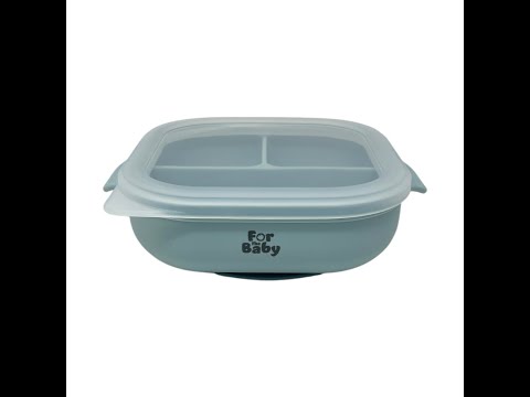 Silicone bowl with airtight lid video