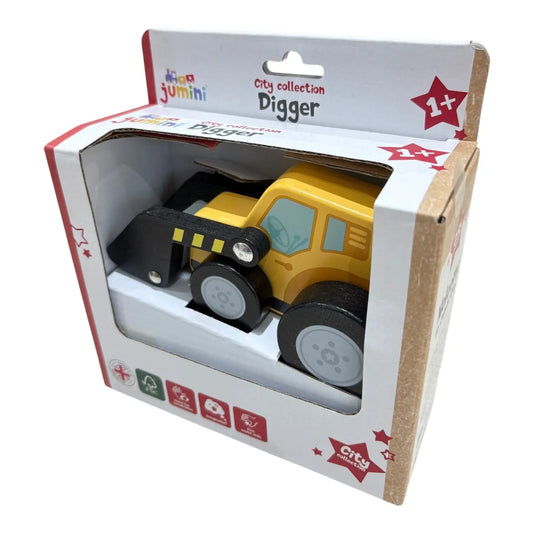 Push along digger in box