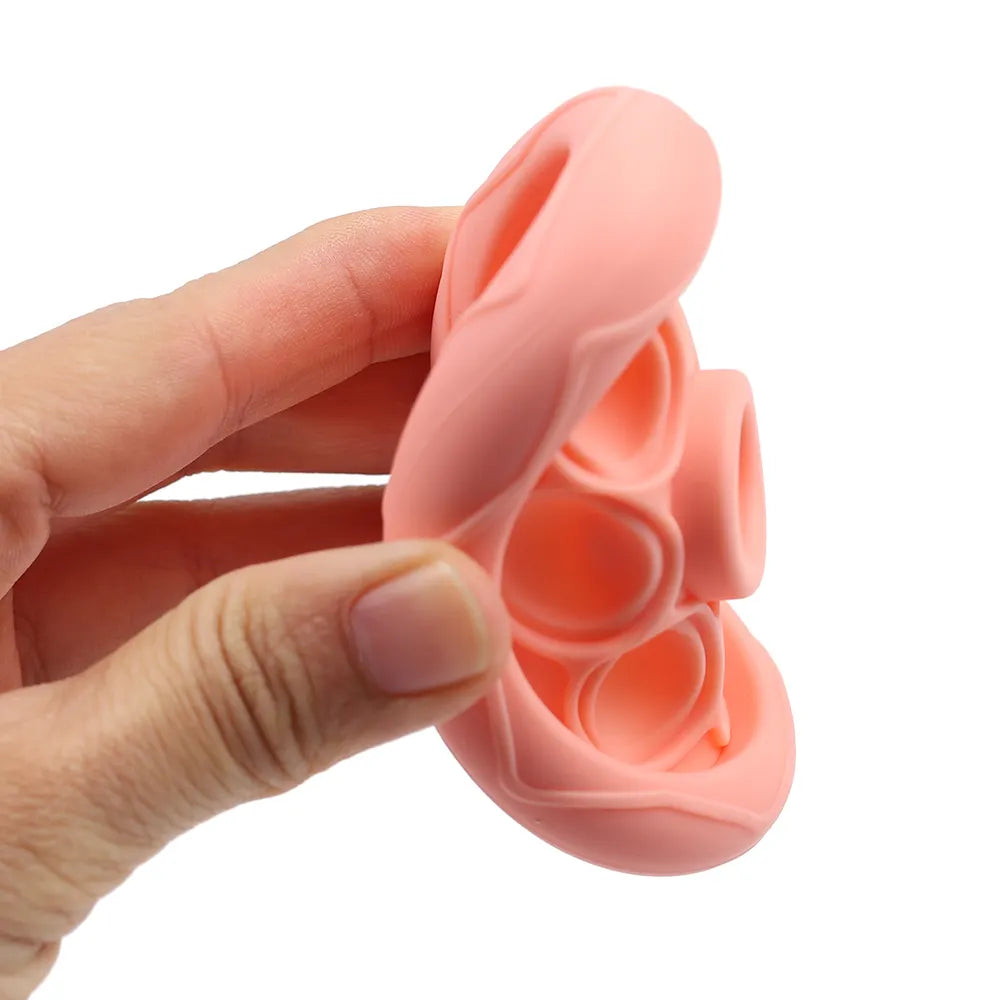Silicone Flying Saucer Stacking Toy - a fun and educational toy.