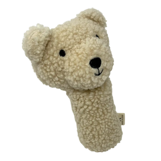 teddy bear stick rattle