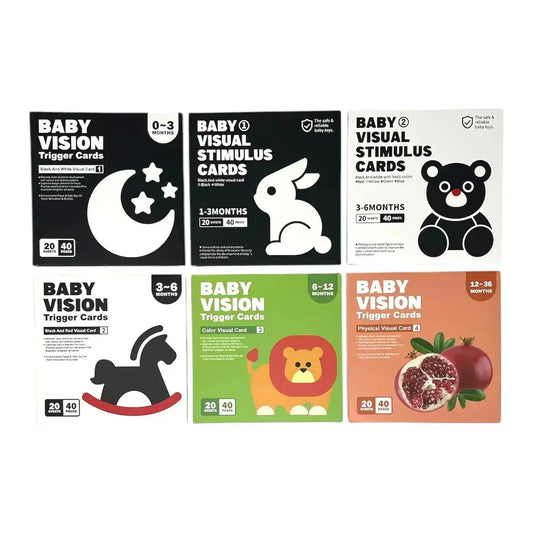 Baby Flash Cards for Visual Stimulation - high contrast newborn cards