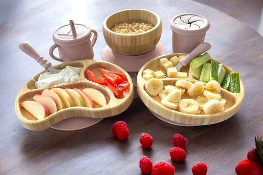bamboo and silicone plates
