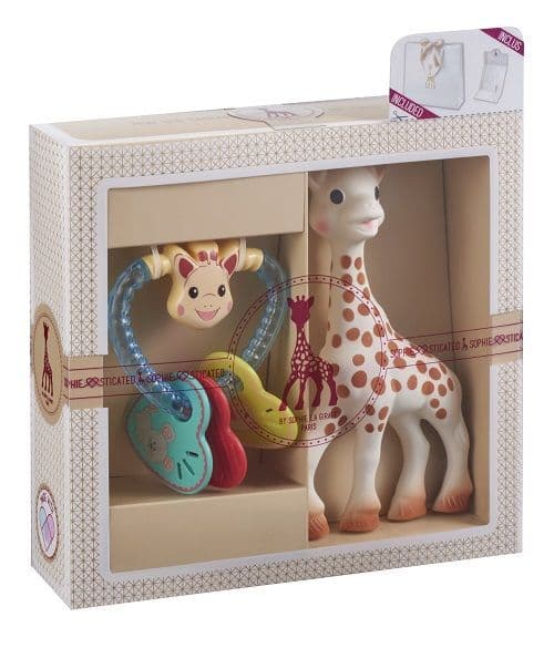 Sophie la Girafe teething toy made from 100% natural rubber