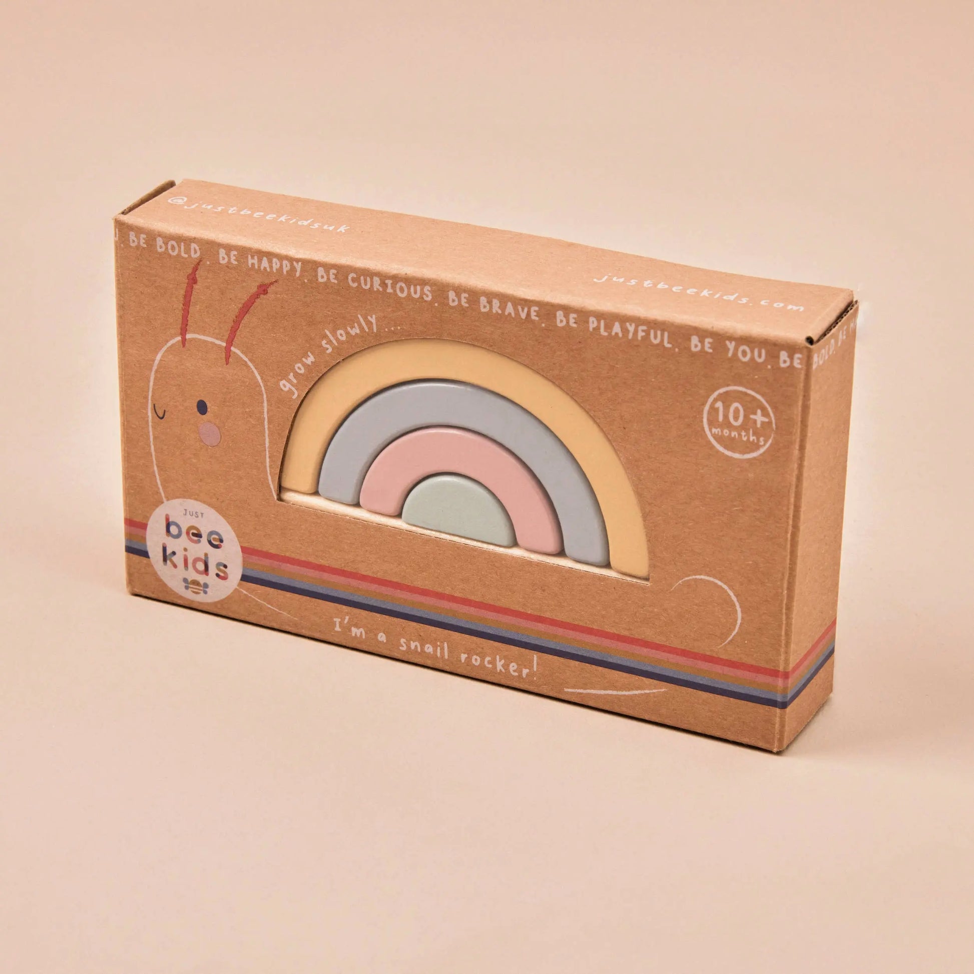 Just Bee Kids Wooden Snail Stacker Toy (FSC) | For The Baby