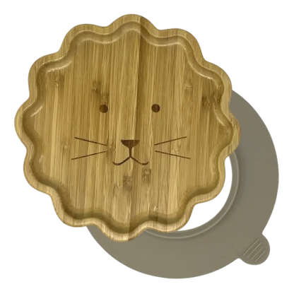 Lion Bamboo Suction Plate | For The Baby