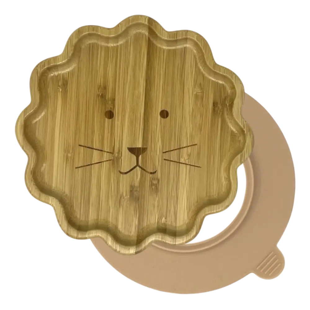 Lion Bamboo Suction Plate | For The Baby