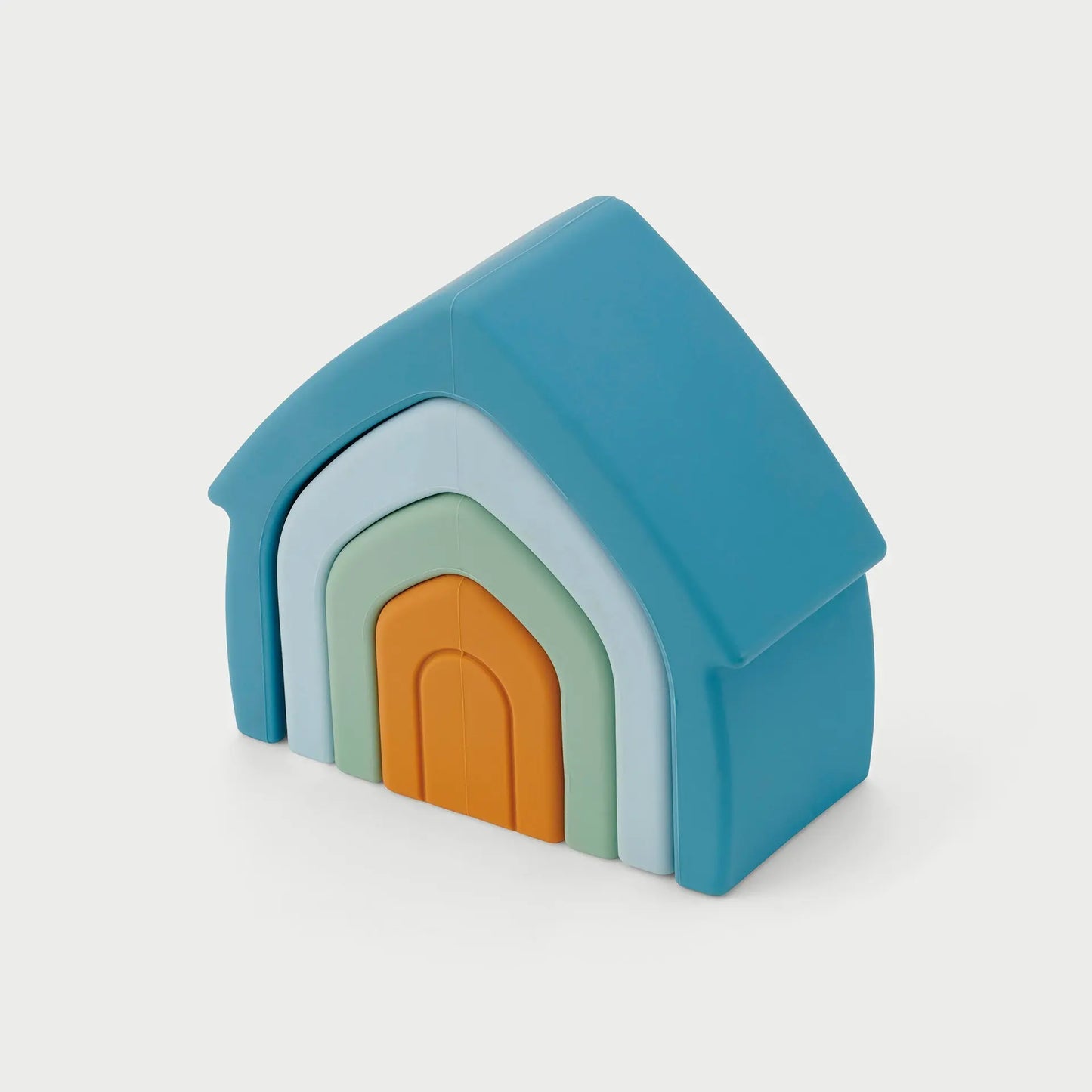 SiliSoft® Stacking Houses (Neutral) | For The Baby