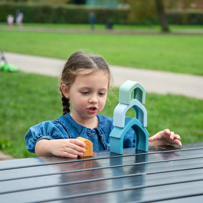 SiliSoft® Stacking Houses (Neutral) | For The Baby