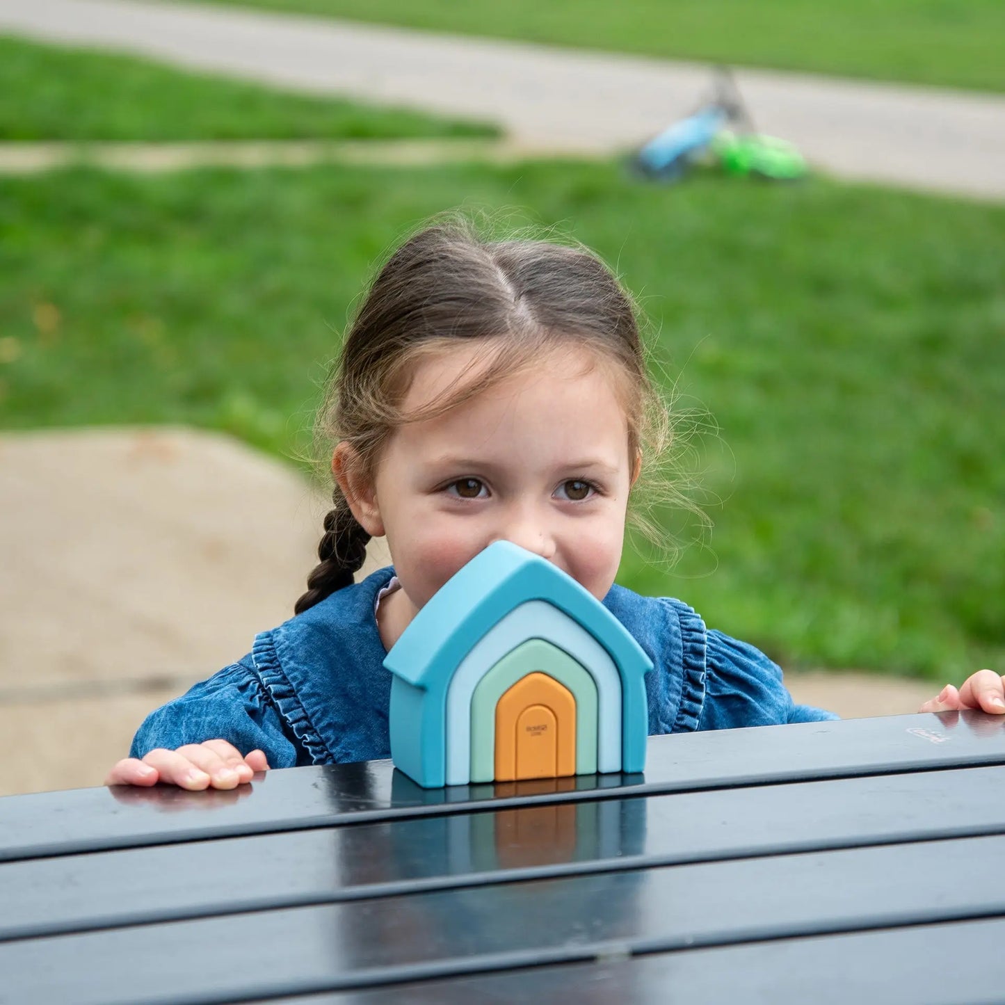 SiliSoft® Stacking Houses (Neutral) | For The Baby