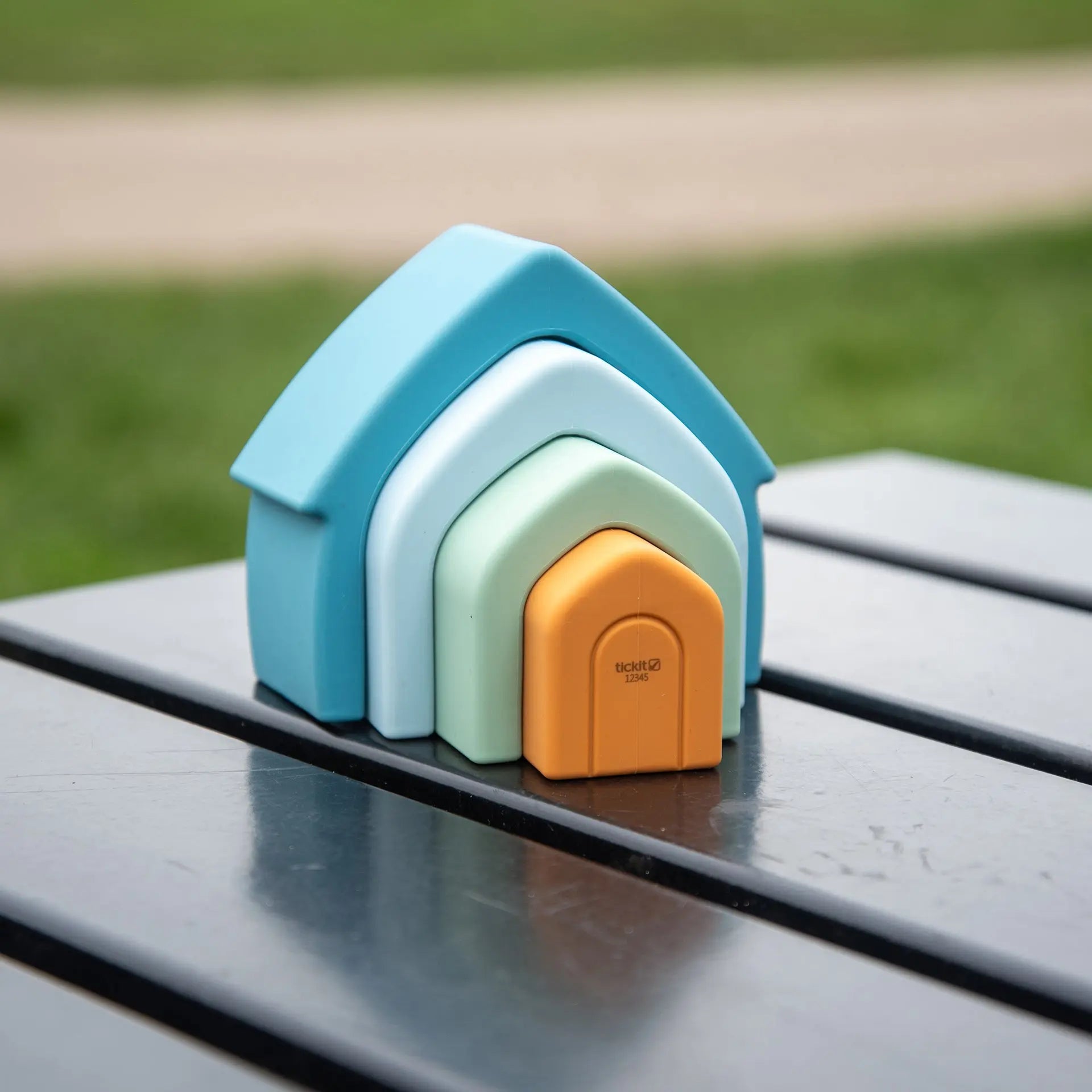 SiliSoft® Stacking Houses (Neutral) | For The Baby