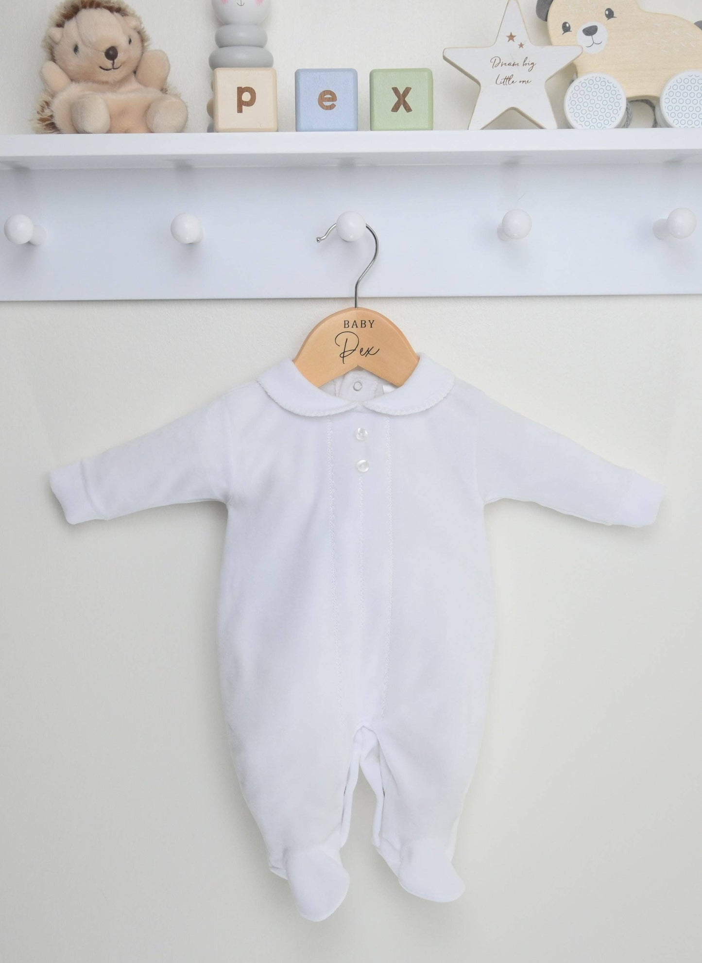 Classic Sleepsuit  White - For The Baby