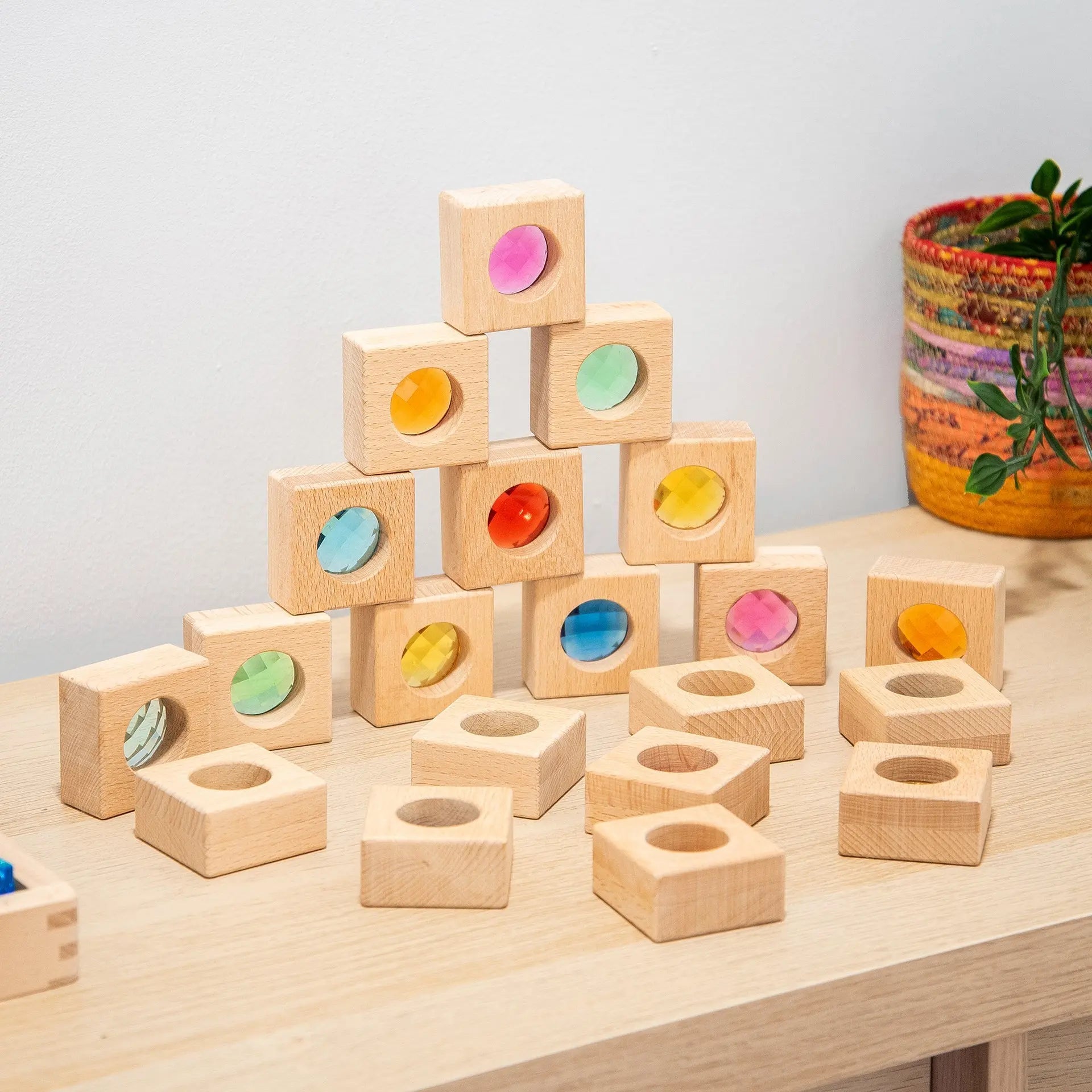 Wooden Kaleidoscope Blocks | For The Baby