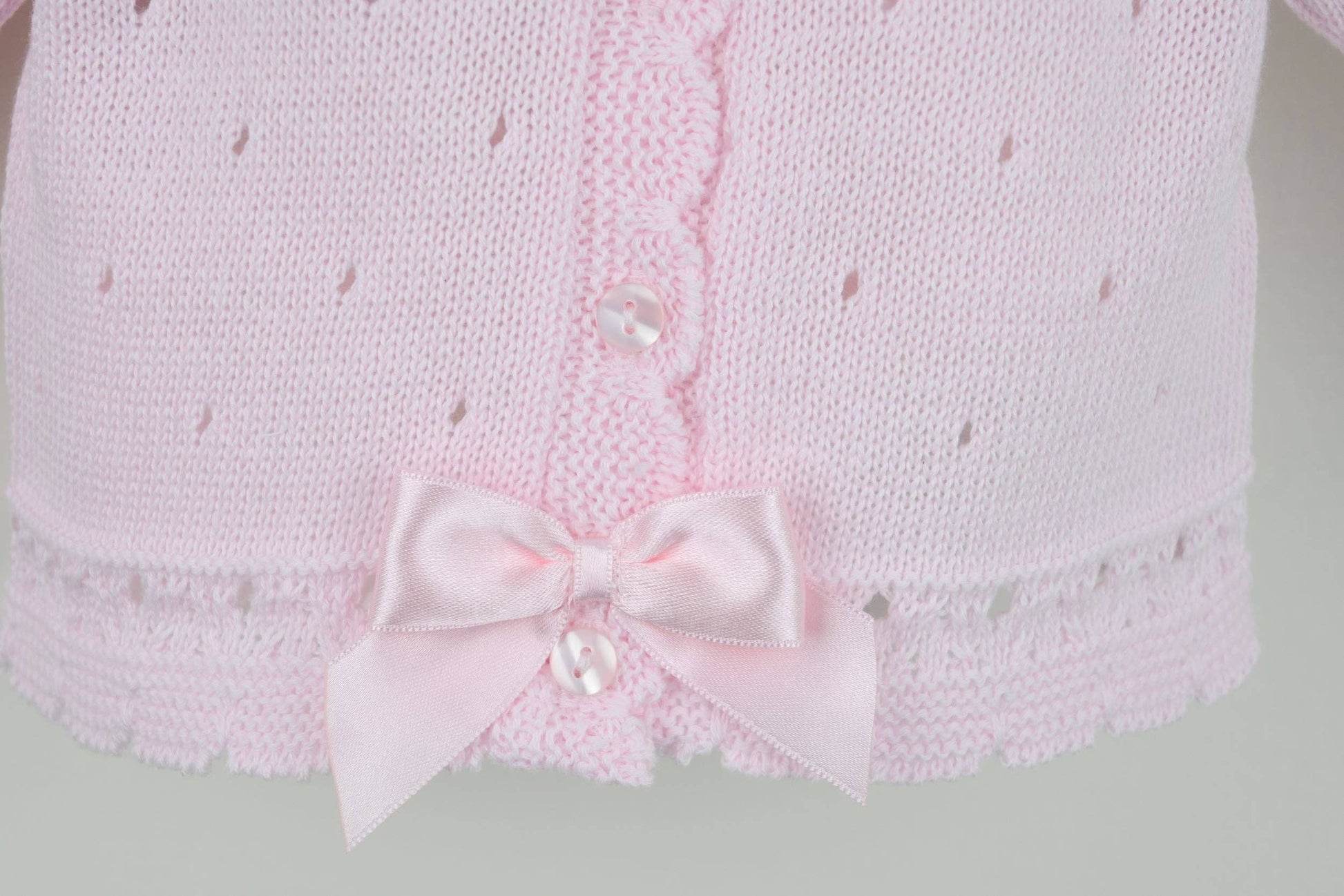 Baby Girl Pink Cotton Cardigan | For The Baby