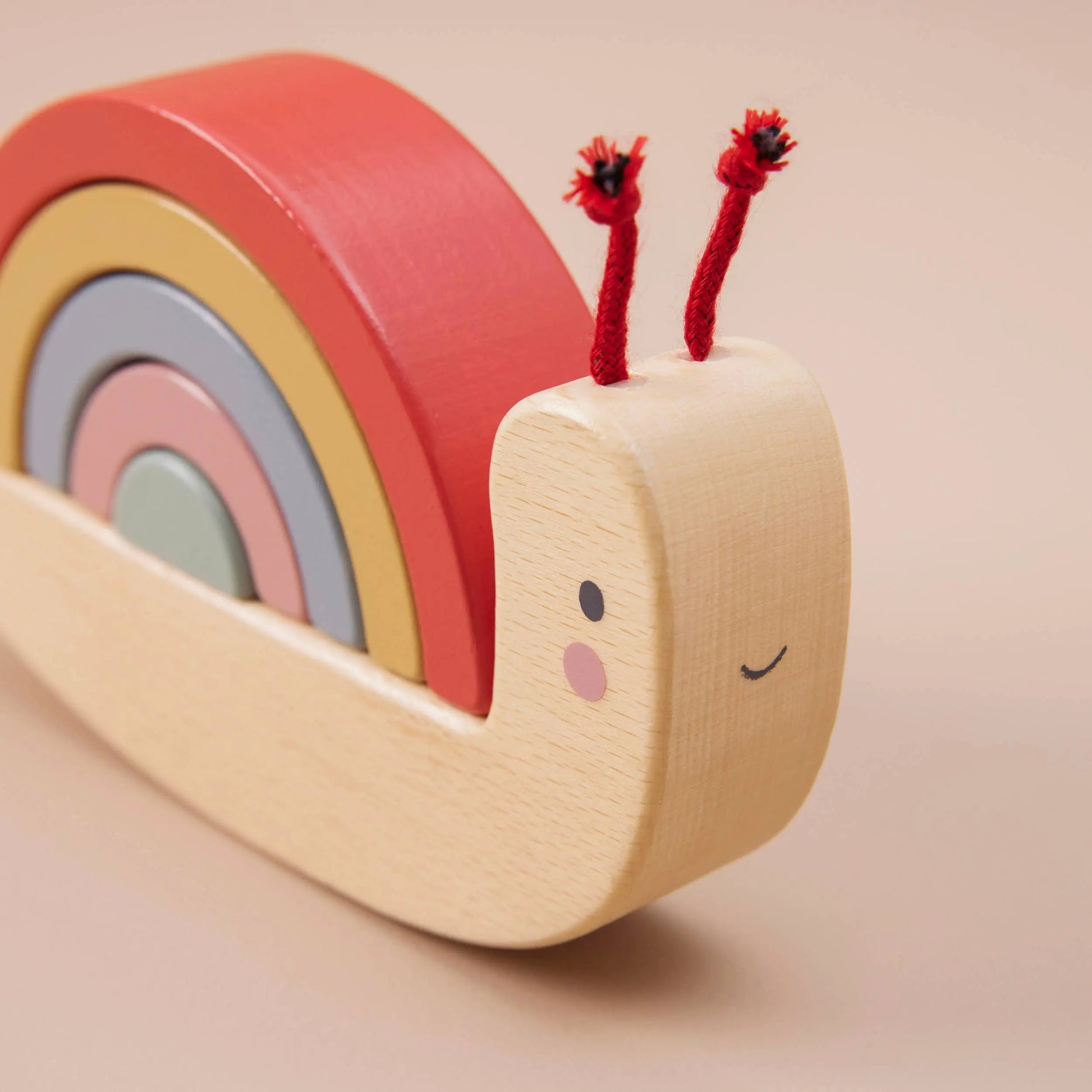 Just Bee Kids Wooden Snail Stacker Toy (FSC) | For The Baby