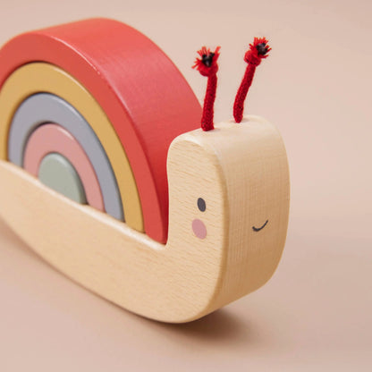 Just Bee Kids Wooden Snail Stacker Toy (FSC) | For The Baby