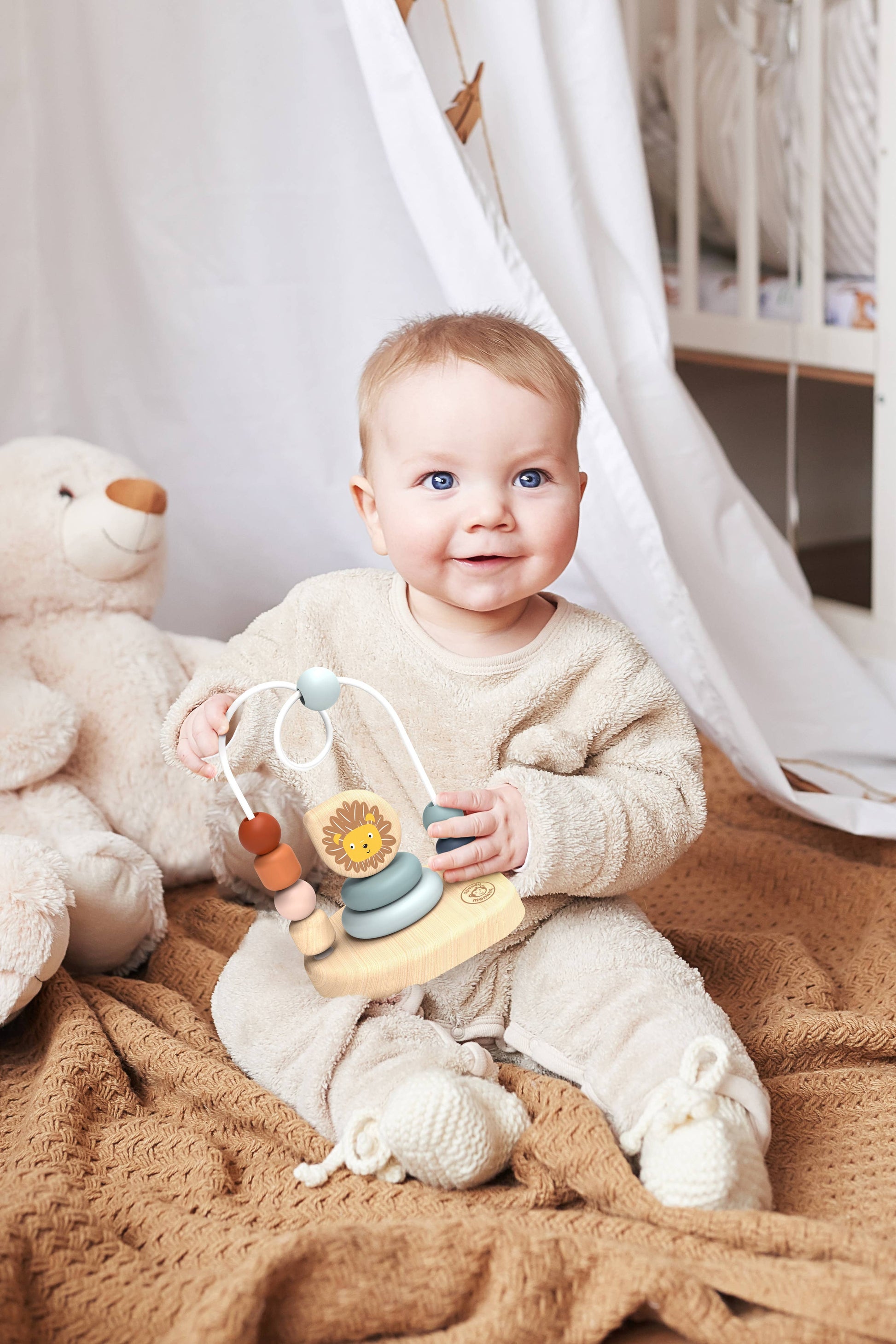 Wooden Bead Maze - For The Baby