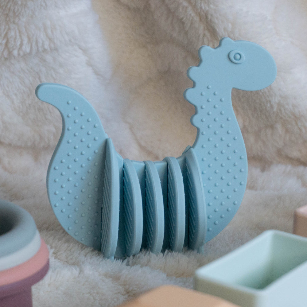 silicone dinosaur toy for infants