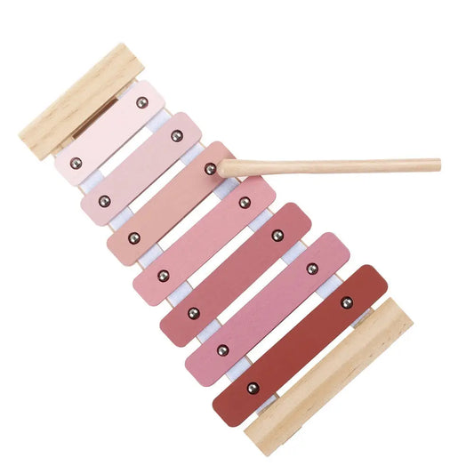 Jumini Xylophone – 7-Key Wooden Instrument in Blue or Pink | 12m+