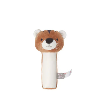 Plush toy with a tiger design on a white background