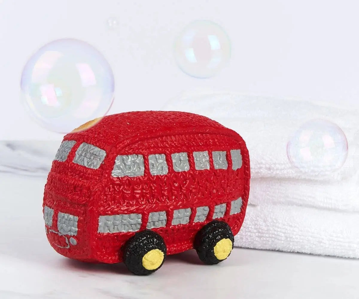Natural Rubber London Bus Teether & Bath Toy