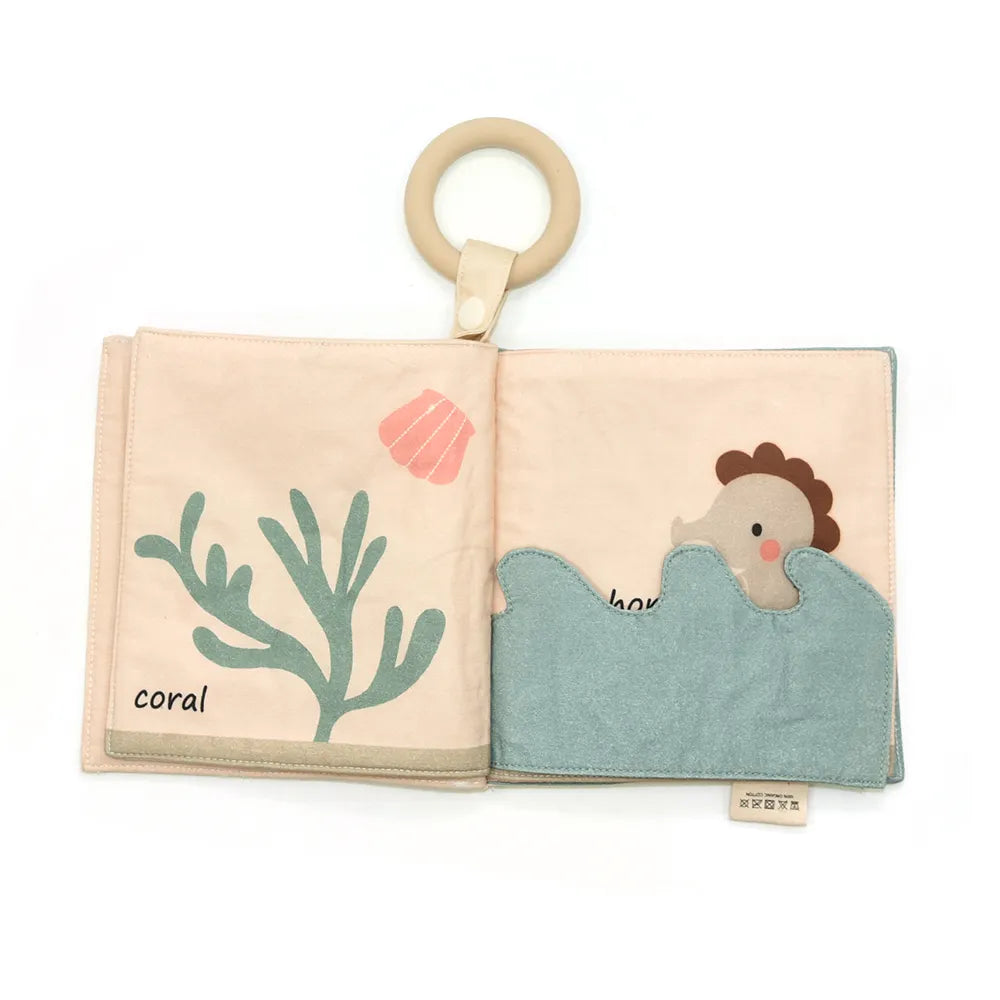 Baby fabric book with fish