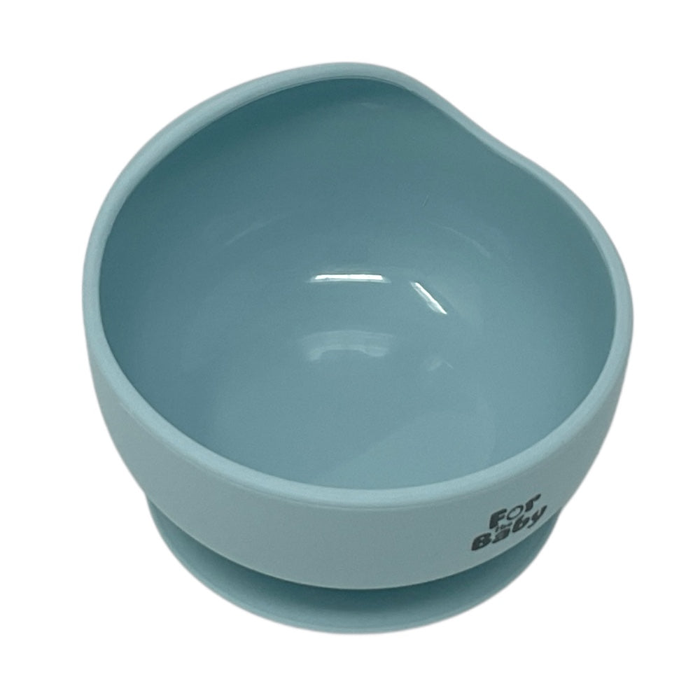 Easy-to-clean, microwave-safe silicone feeding bowl for babies and toddlers.