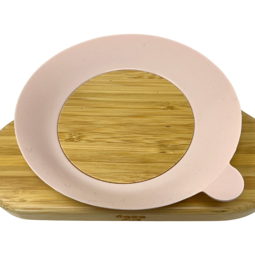 Pink colour of bamboo suction plate