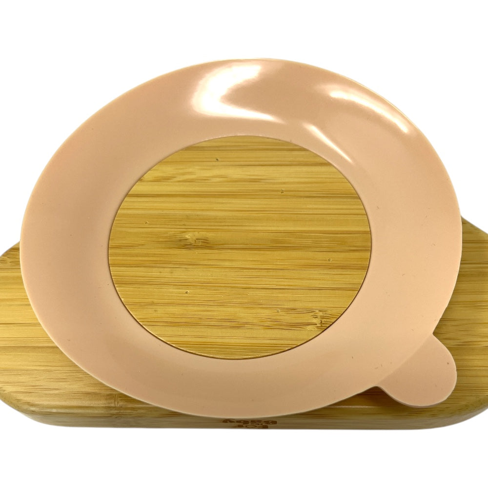 Peach colour of bamboo suction plate