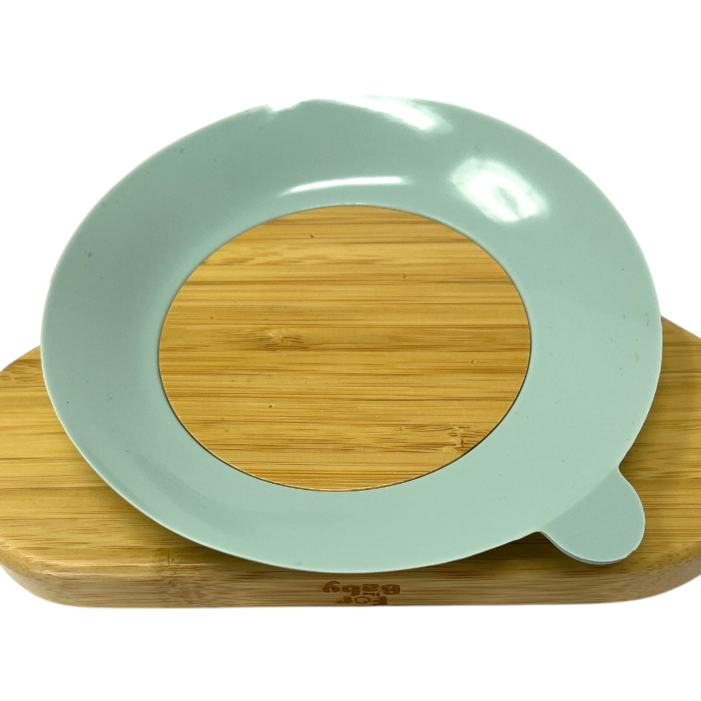 Mint Blue Off colour of bamboo suction plate