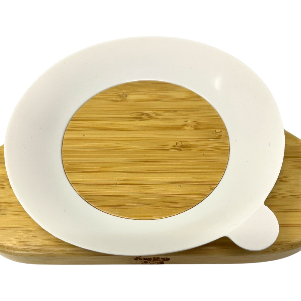 Off White colour of bamboo suction plate