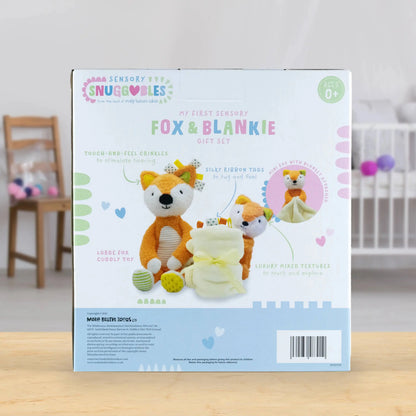 Sensory Snuggables My First Sensory Fox and Blankie Gift Set | For the Baby