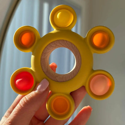 Some only holding a Silicone wood teether