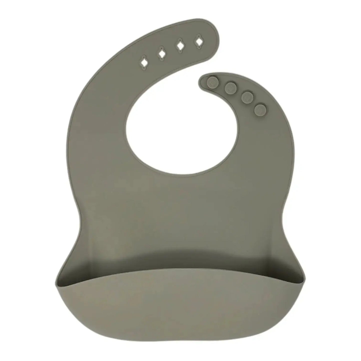 Mushroom silicone bib on a white background