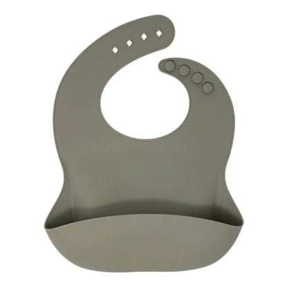 Mushroom silicone bib on a white background