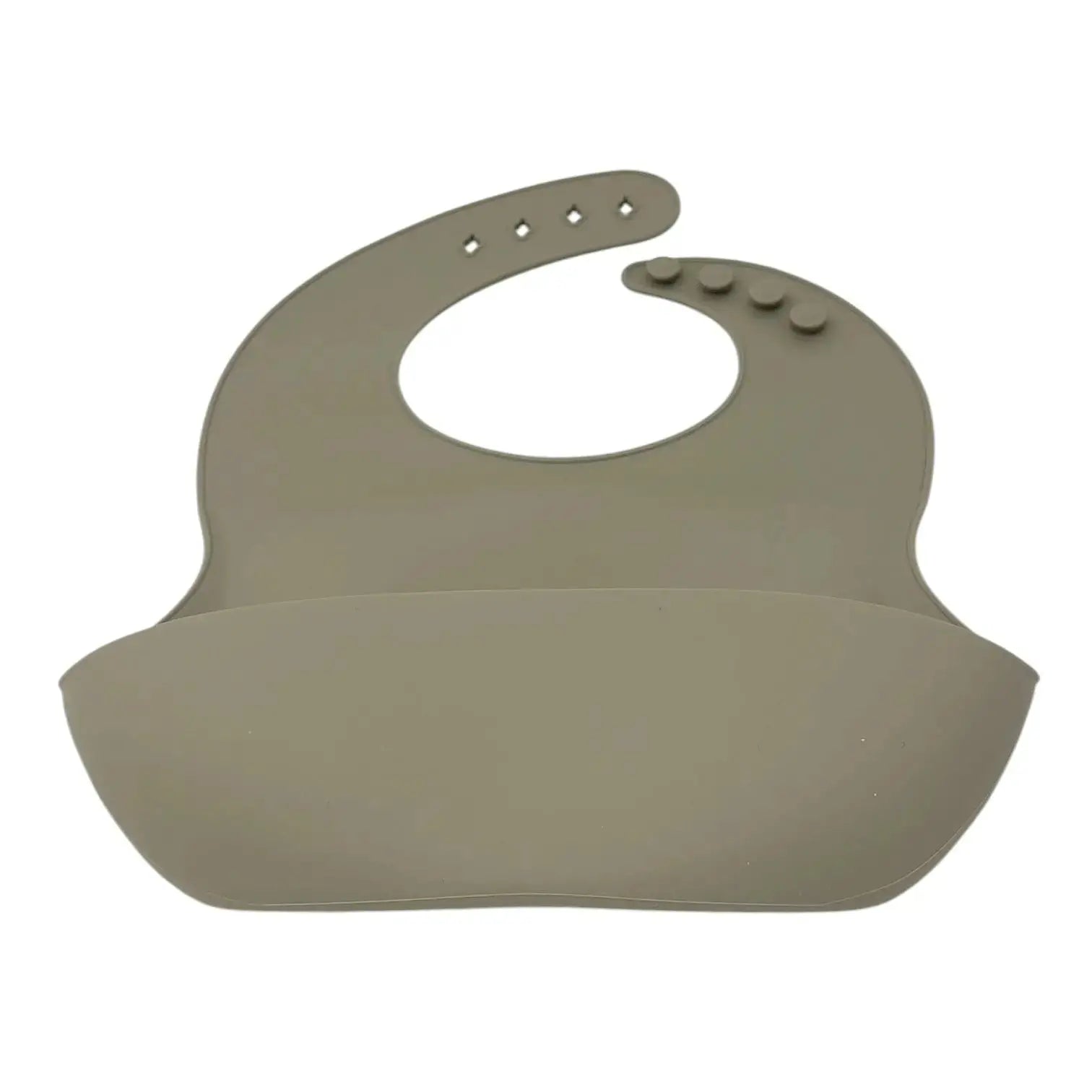Mushroom silicone bib on a white background