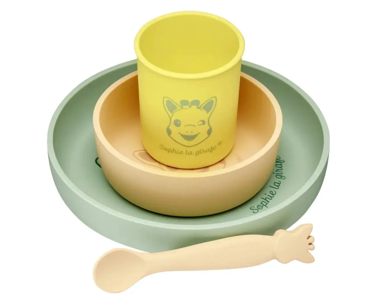 Silicone dinner set for a child