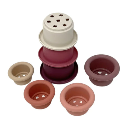 Stacked silicone toy