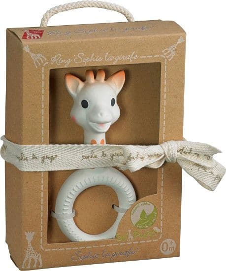 So Pure Sophie La Girafe Ring Teether - Natural Rubber - For The Baby