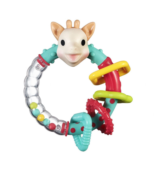 Close-up of Sophie the Giraffe 2-in-1 Teething Rattle