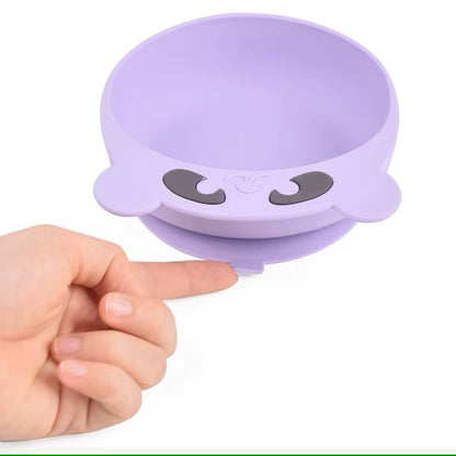 Silicone Bear Shaped Baby Feeding Bowl