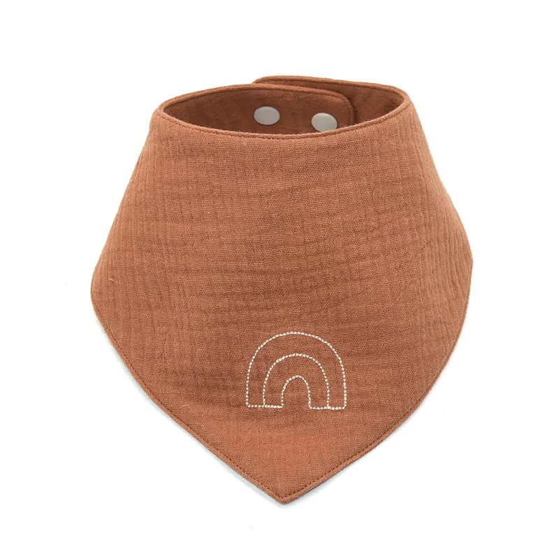 Soft and absorbent organic cotton muslin bib