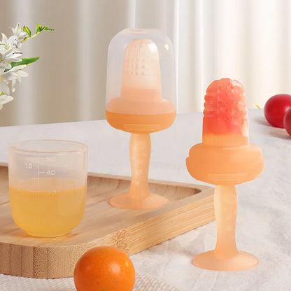 Soothing teething relief with the Silicone Baby Food & Fruit Feeder