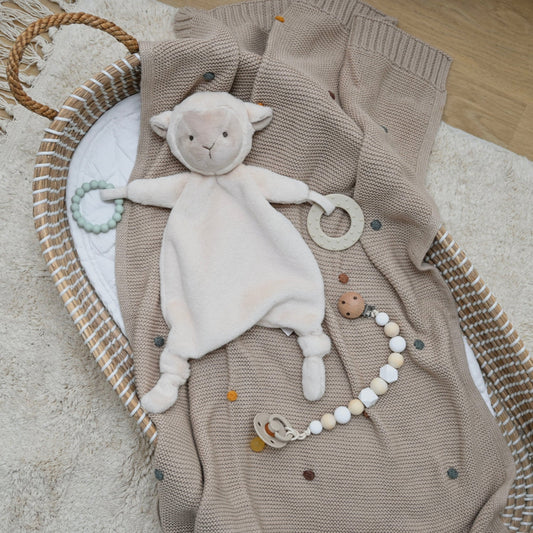 baby comforter toy lamb