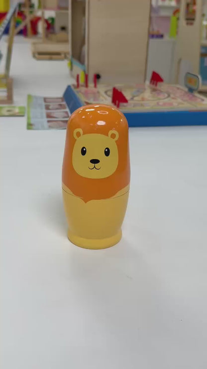safari nesting dolls video