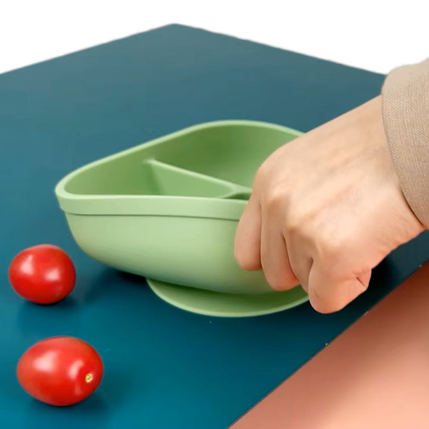 Close-up of the Square Silicone Suction Bowl showing the suction base.